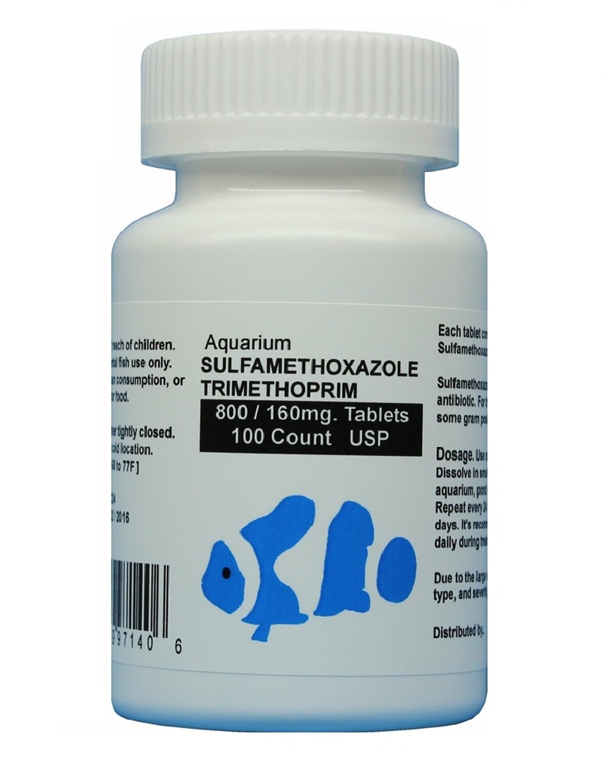 Fish sulfa forte – Aquarium Sulfamethoxazole 800mg 100 count